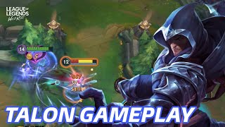 TALON GAMEPLAY 💀 ¡EL NUEVO CAMPEÓN QUE VIENE A ONESHOTEAR A TODOS EN WILD RIFT [upl. by Anohsal294]