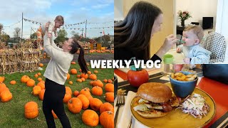 WEEKLY VLOG  weaning pumpkin patch amp halloween fun [upl. by Arak]