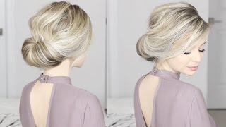 EASIEST Updo ever Super simple amp perfect for long medium amp shoulder length hair [upl. by Kornher]