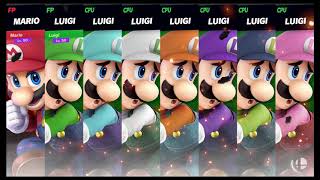 Super Smash Bros Ultimate Amiibo Fights Request 1878 Mario vs Luigi army [upl. by Onaicram]