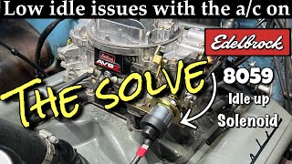 Edelbrock 8059 idle up solenoid install [upl. by Esdnil]