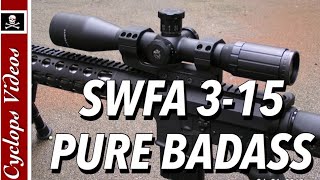 SWFA 315x42 Scope Review Tactical Mil quad FFP [upl. by Akerdnahs]