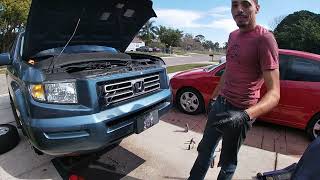 Oil pan gasket replacement 06 Honda Ridgeline [upl. by Steen]