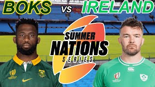 SPRINGBOKS vs IRELAND 1st Test 2024 Live Commentary [upl. by Sears]