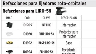 Bases de refacción para lijadoras Truper orbital y Rotoorbital [upl. by Ittocs]