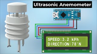 Measuring Wind Speed amp Direction with Ultrasonic Anemometer amp Arduino [upl. by Bueschel]