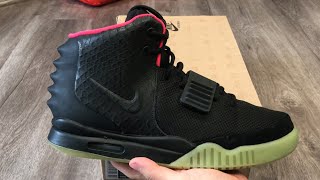 Nike Air Yeezy 2 NRG Solar Red Detailed Review Kanye West Yeezy Boost [upl. by Anaujit]