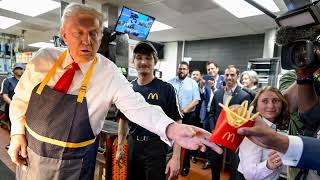 Full Video President Trump Working at McDonald’s [upl. by Goldi]