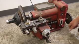 FMC B501 Brake Lathe for Rotors amp Drums Operation [upl. by Retsevlis]