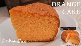 Orange Sponge Cake  Bangla Recipe  অরেঞ্জ স্পঞ্জ কেক  Easy Orange Cake Recipe [upl. by Fin]