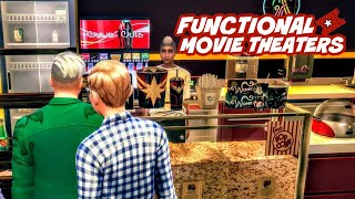 FUNCTIONAL REALISTIC MOVIE THEATER  THE SIMS 4 MUST HAVE MODS [upl. by Hortensia]