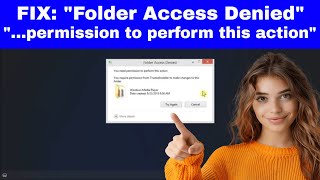 How to Fix quotFOLDER ACCESS DENIEDquot in Windows quotYou need permission to perform this actionquot [upl. by Rattray128]