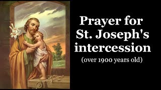 Prayer for St Josephs intercession [upl. by Ahmad734]