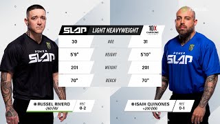 Power Slap 1 Russell Rivero vs Isaih Quinones  Prelims [upl. by Greenebaum82]