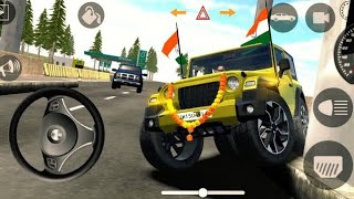 Dollar Song Modified Mahindra Yellow 💛 Thar👿  Indian Cars Simulator 3D Android Game is Live 3 [upl. by Scherman]