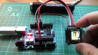 65K Colour OLED 96x64 Pixels Arduino Uno and ucglib [upl. by Hayman368]