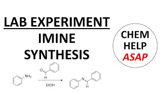 synthesis of an imine or Schiff base  laboratory experiment [upl. by Aspia542]