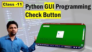 PYTHON GUI 11 Checkbutton in tkinter [upl. by Fedak]