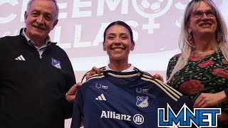 ¡Así van las Embajadoras Hoy se presentó oficialmente el Millonarios Femenino 2024 [upl. by Quitt527]