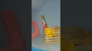 Popsicle stick pen standvase diy craft ytshorts shorts diy [upl. by Ringo652]