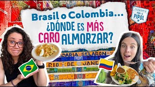 Brasil o Colombia ¿dónde es más caro almorzar  Economía para la Pipol [upl. by Airolg]