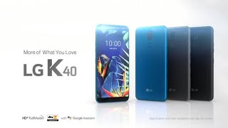 LG K40 Product Video [upl. by Sadoff881]