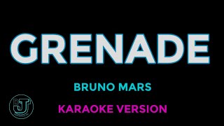 GRENADE Karaoke  Bruno Mars [upl. by Calle504]