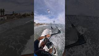 Avola 16 nodi e ondina Piccola surf jump gopro wavesurf kitesurfing loop surfing sicilia [upl. by Aivatan]