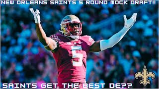 New Orleans Saints mock draft 2024 [upl. by Murat]