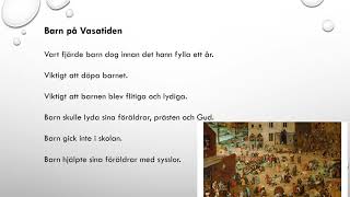 Livet under Vasatiden [upl. by Donelson]