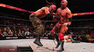 The Briscoes vs FTR Double Dog Collar Match ROH Final Battle 2022 Highlights [upl. by Solracsiul]