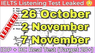 26 October 2 November amp 7 November 2024 IELTS Listening Practice Test 2024  Hard Listening Test [upl. by Deerdre]