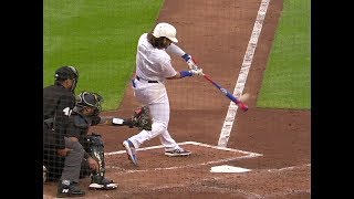 Bo Bichette Home Run Swing Slow Motion 201918 [upl. by Auqinal]