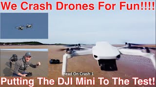 DRONE WARS WE CRASHED DJI DRONES FOR FUN [upl. by Antipas829]