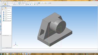 Компас 3D уроки  пример построения простой детали № 2 [upl. by Naman]