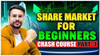 Share Market Basics For Beginners CRASH COURSE Part 1  How to Start Investing in Stock Market [upl. by Ecinej]