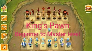 Beating Toon Clash Chess king s pawn game Beginner to Master level FHD Android game play [upl. by Sirraf]