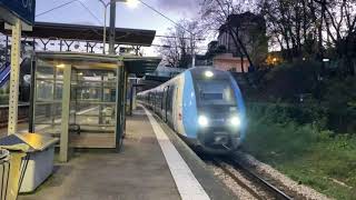 Transilien L SNCF  Passage sans arrêt dune Z50000 au Val dOr [upl. by Mullac]