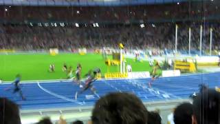 Crowd View  Usain Bolt 200m WR Berlin [upl. by Elvyn]