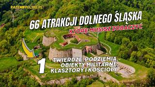 66 atrakcji Dolnego Śląska które musisz zobaczyć cz1 Podziemia twierdze militaria klasztory [upl. by Kucik993]