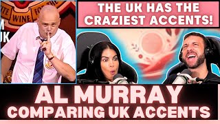 ROASTING THEM ALL Canadians First Time Reacting To Al Murray  Comparing accents from around the UK [upl. by Siduhey39]