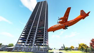 Beamng drive  Breakable Buildings Cars crashes 3 [upl. by Saffian932]