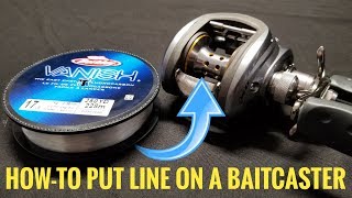 How To Put Line on a BAITCASTER [upl. by Misab]