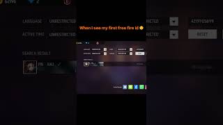 I lost my first free fire id 😌📌 foryou freefirehighlights freefire viralshorts shorts [upl. by Brackett597]