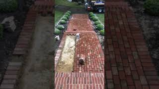 Prostone Masonry restoration of old brick walkway [upl. by Ettennahs]