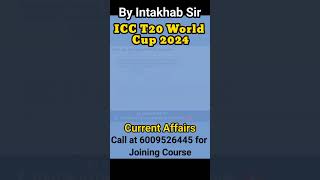 2024 Current Affairs I Monthly Current Affairs I by Intakhab Ali Sir appsc apssb [upl. by Ahusoj]