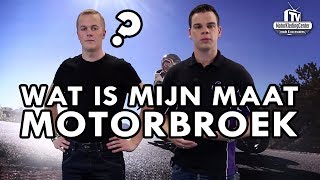 Wat is mijn maat Motorbroek  MotorKledingCenterTV [upl. by Gratiana]