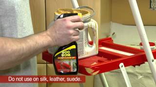 Cleaning Paint Spills with Goo Gone Paint Cleanup [upl. by Bronez]