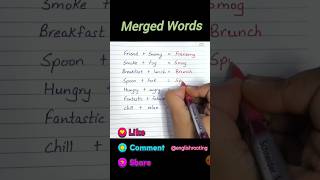 Merged Words in English Boost Your Vocabulary for SSC UPSC amp Bank PO Exams spokenenglish [upl. by Nnainot]