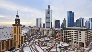 Frankfurt Germany Winter In The City Only Sights amp Sounds 1 [upl. by Calabrese]